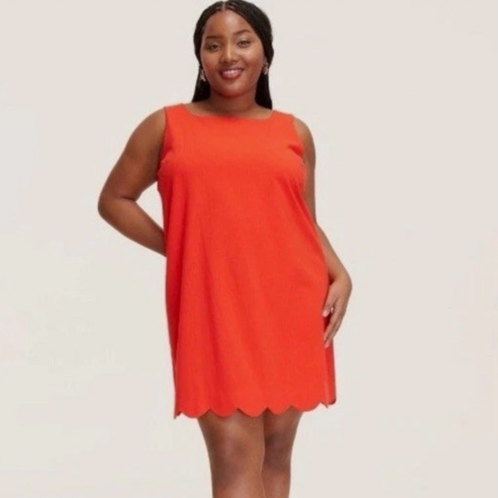 NWT Kate Spade x Target, Scalloped Red Mini Shift Dress, Size M